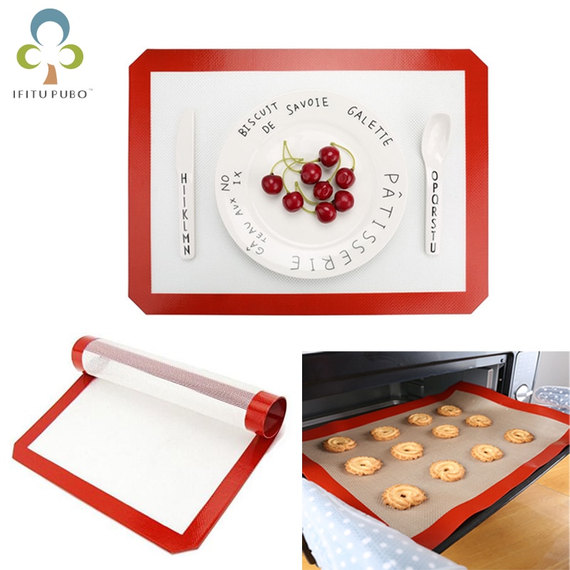 3 Size Non-stick Siliconen Bakken Mat Pad Vel Bakken gebak gereedschap Rolling Deeg Mat Grote Maat voor Cake cookie Macaron ZXH