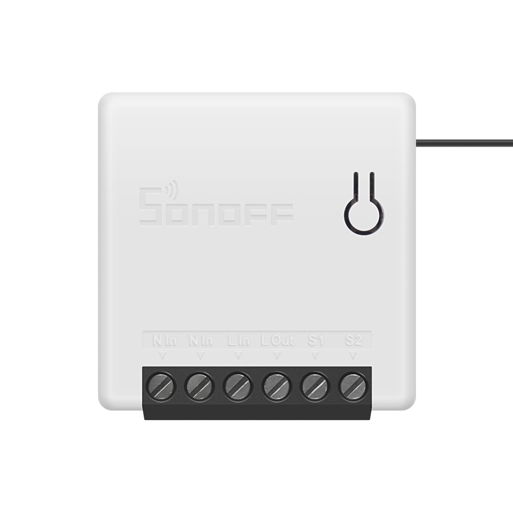 Sonoff-mini interruptor wi-fi, interruptor inteligente bidirecional, automação da casa, controle remoto, funciona com alexa, 1 a 10 unidades