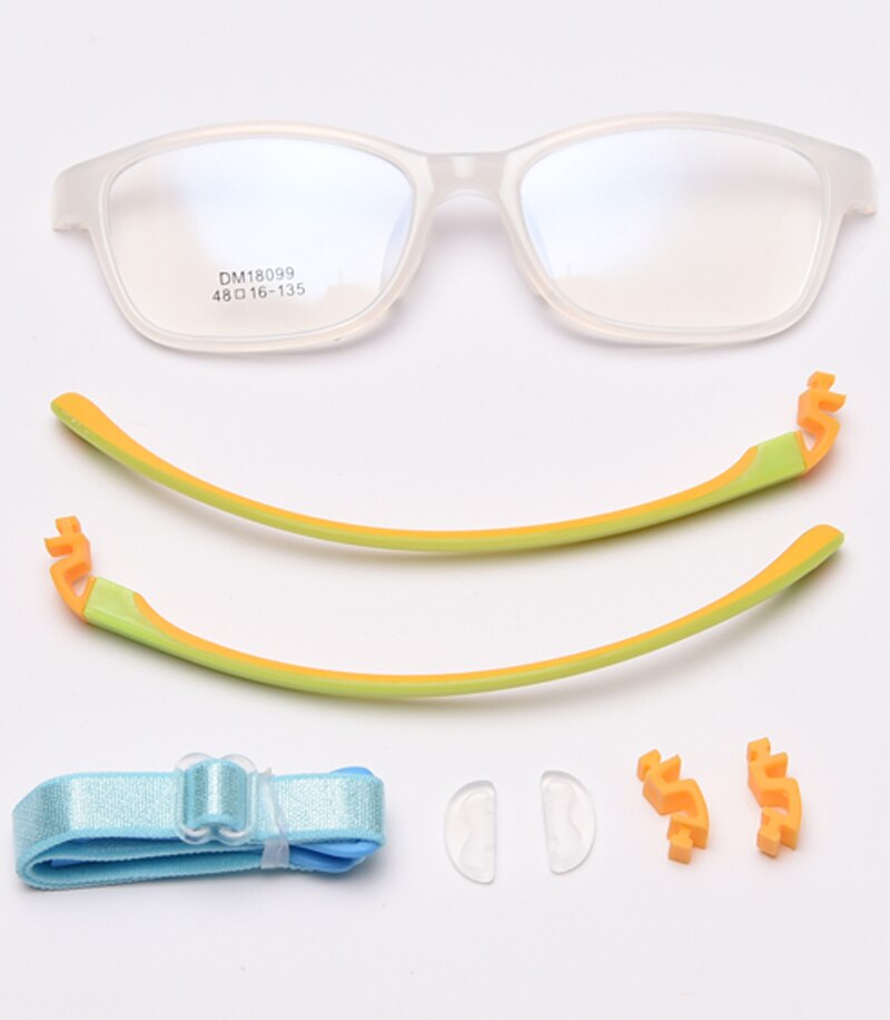 Peekaboo square optical glasses frame kids silicone girls boy child glasses for baby accessories purple blue double color: transparent frame