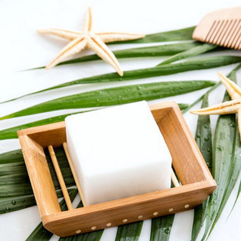 Natural Wooden Soap Dish Wood Soap Tray Holder Storage Soap Rack Plate Box Container For Bath Shower Plate Bathroom