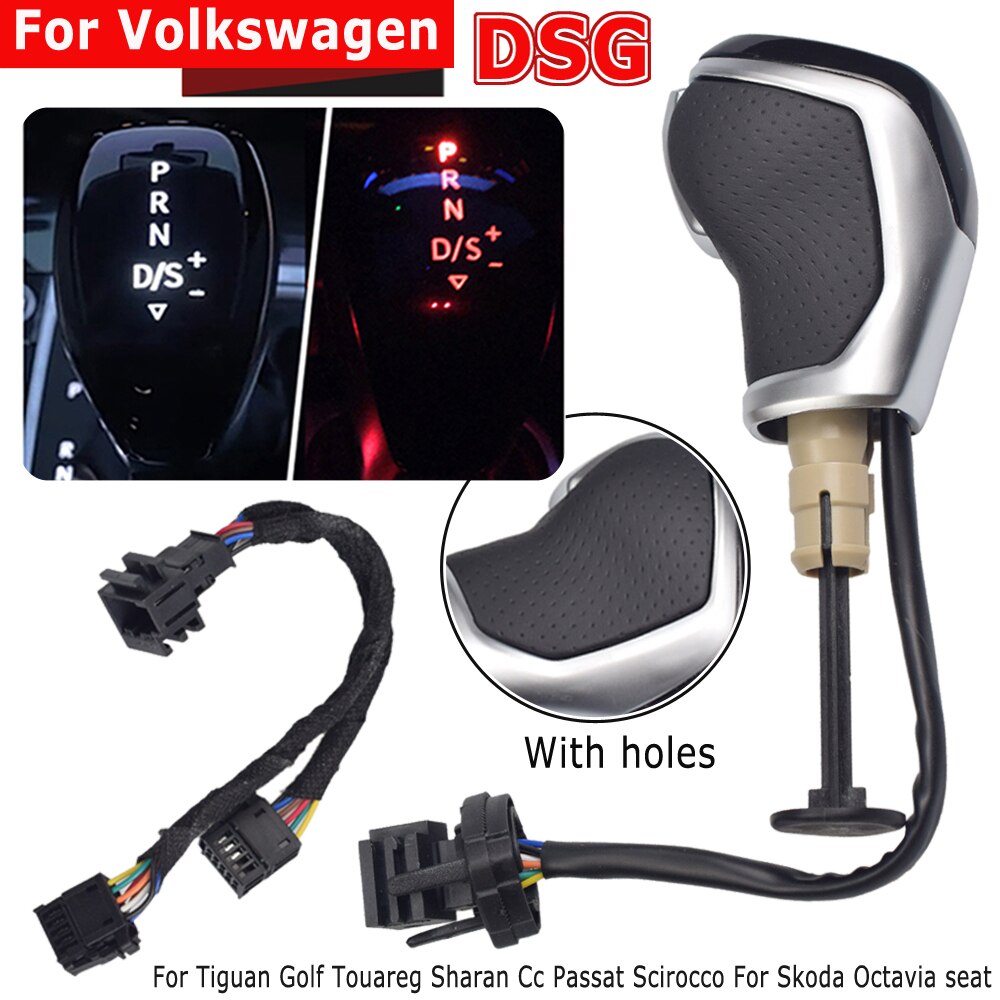 Electronic shift handle for VW golf mk6 mk7 passat B7 B8 tiguan MK2 DSG, original led screen displayshift electronic shift
