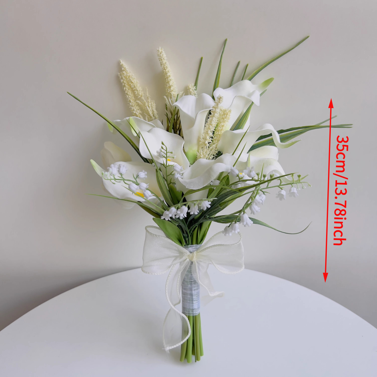 Weiße Calla-Lilien Hochzeitssträuße für sterben Braut, Brautsträuße für Zeremonie, Jubiläum, Hochzeit, Brautparty