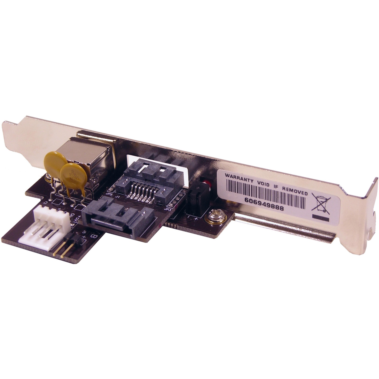 BeMatik - Bracket SATA + Power Port with Leds (1-Port) HOST