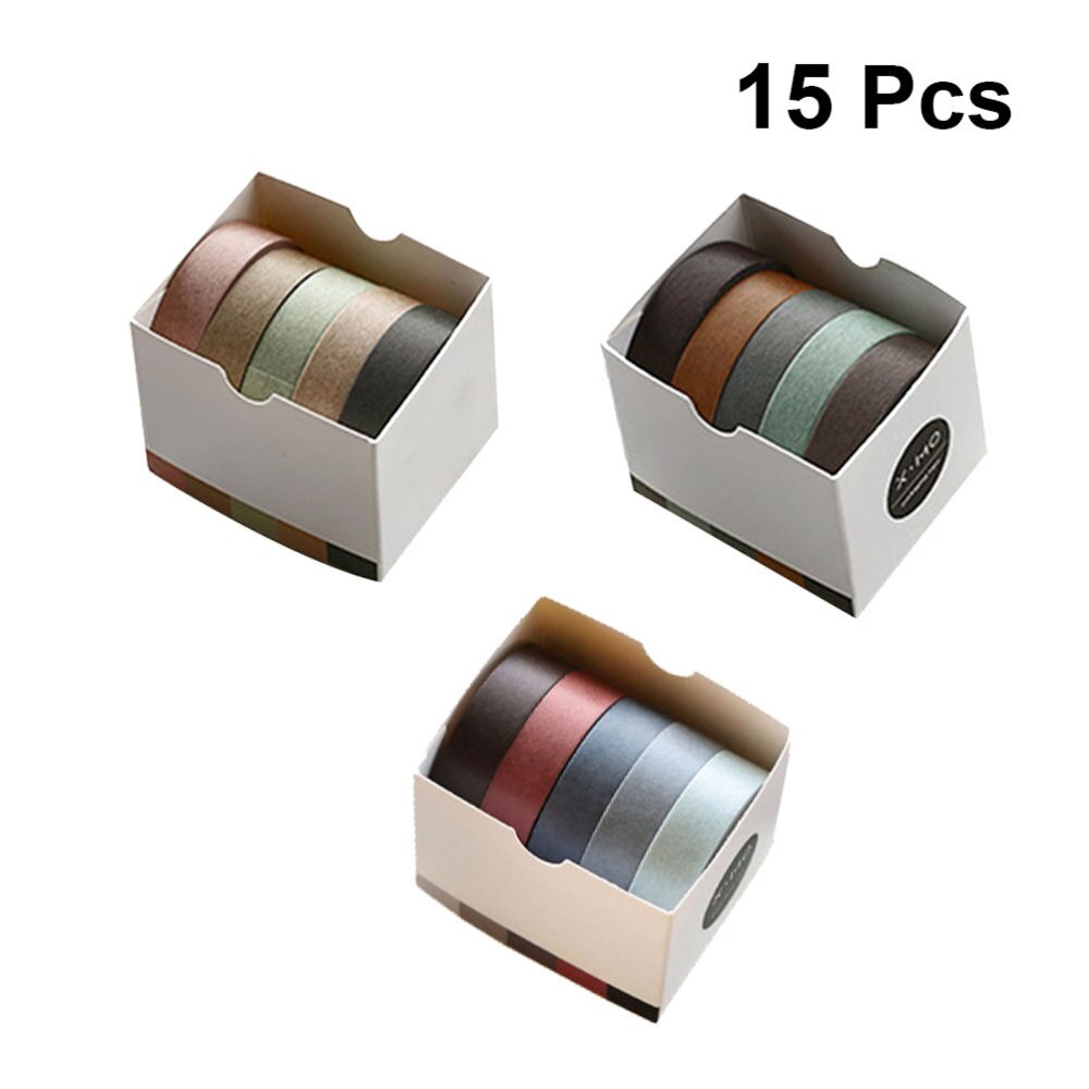 Rolls Washi Papier Tapes Gekleurde Decoratieve Stickers Tape Verpakking Band Voor Diy Levert