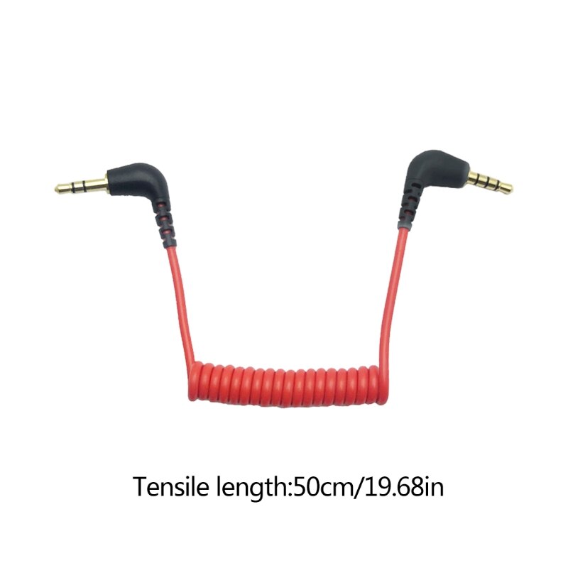 Cable adaptador de 3,5mm TRS a 3,5mm TRRS para RODE SC7 SC2 por micrófono de vídeo inalámbrico GO