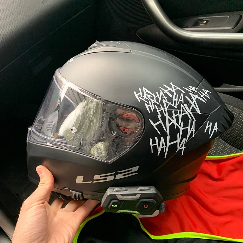 Auto Motor Sticker HAHAHA Joker Motorhelm Stickers Auto Reflecterende Moto Auto Grappige Helm Decal Vinyl Graffiti Stijlvol