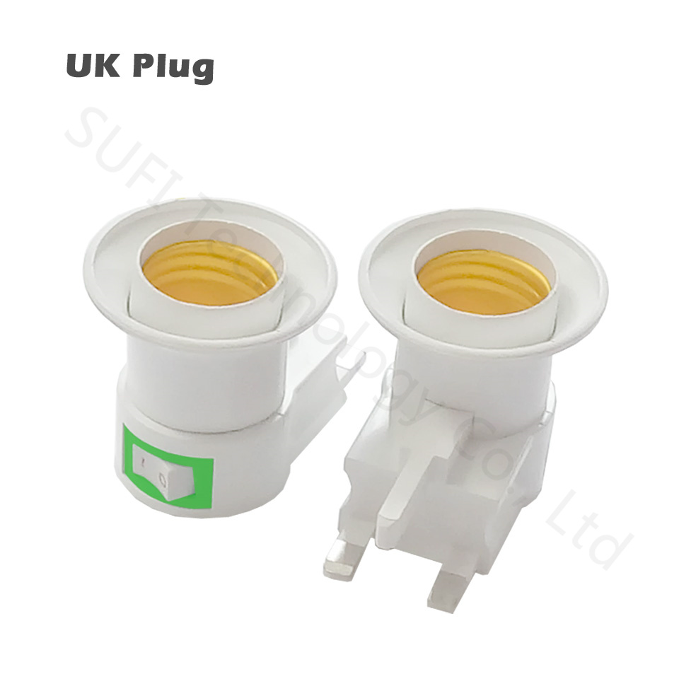 Lot de  e27 to e27 2 de douilles pour ampoules led, 20cm 30cm 40cm 50cm 60cm, convertisseurs: Prise britannique