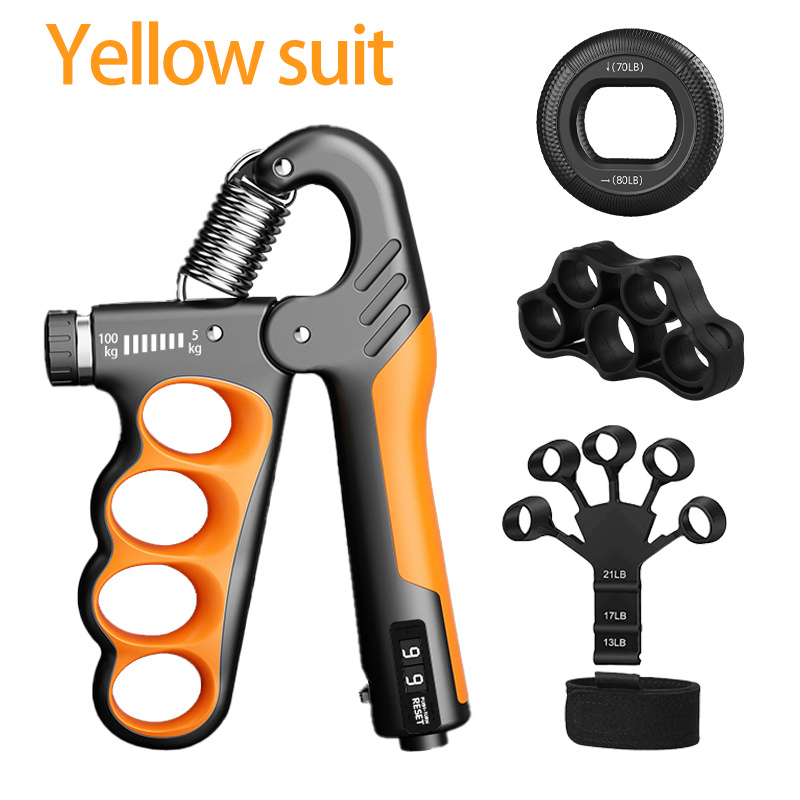 5-100Kg Hand Grijper Gym Pols Expander Handversterker Verstelbare Rollenbank Handgreep Vinger Onderarm Trainer Spier Herstellen: Roze