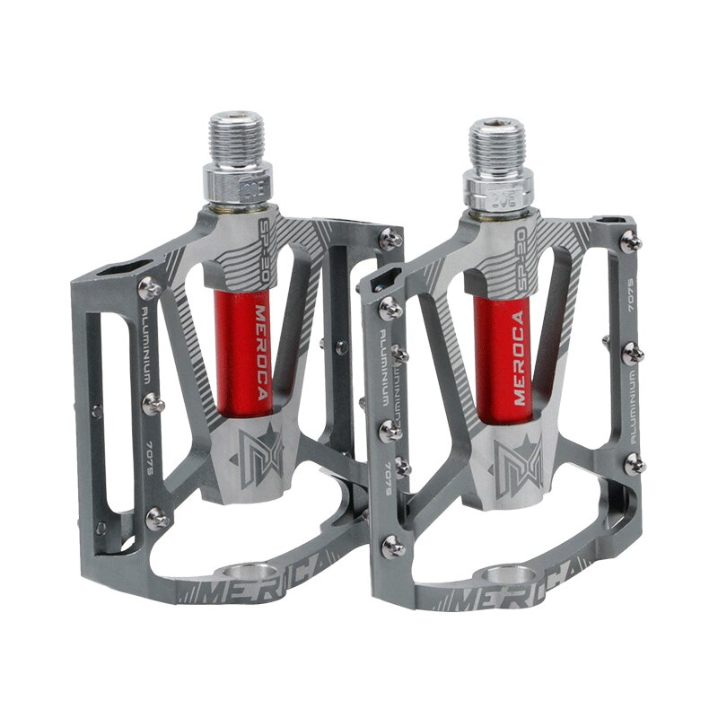 MEROCA – pédale de vtt antidérapante en alliage d'aluminium, 9/16 pouces, pour route et montagne, BMX, ultralégère