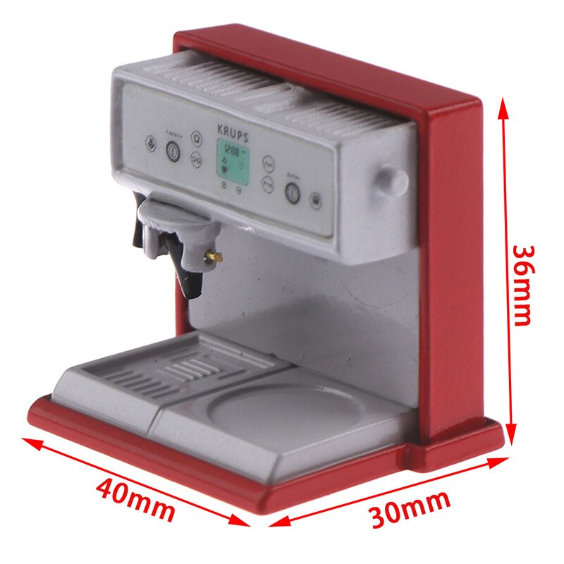 Maßstechen 1:12 Puppenhaus Hause DecorMetal Kaffeemaschine Simulation Küche Möbel Puppe Haus Miniatur Zubehör