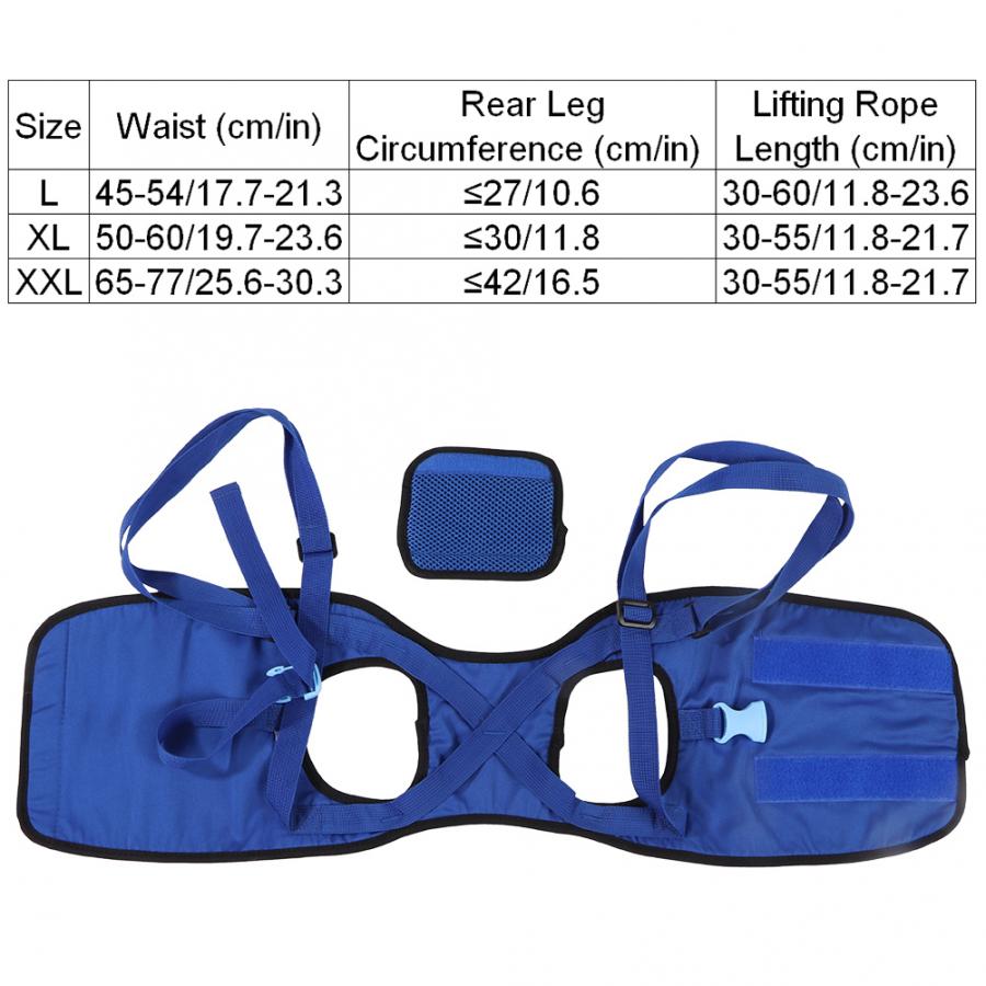 Puppy Dog Harness Leash Dog Walking Lifting Carry Lift Support Harness for for Hip Assist Injured Disabled Pet Puppy Dogs Collar