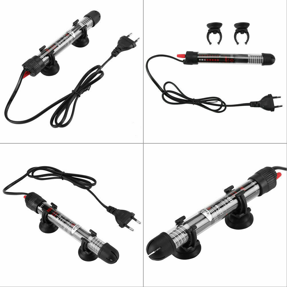 Mini Fish Tank Heater Submersible Adjustable Water Heater Stick 25/50/100/200/300W USJ99