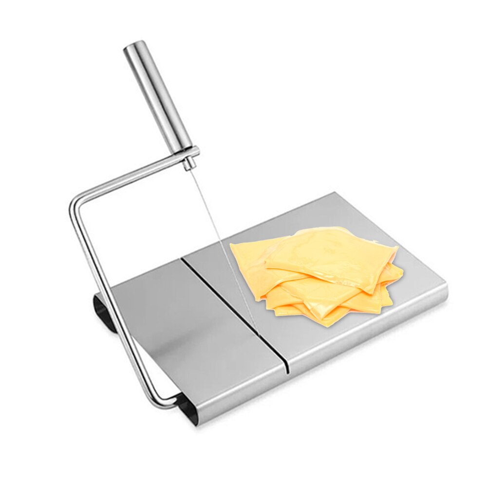 Rebanador de queso duro semiduro, separador de pan, rallador de ensalada de frutas con bandeja, herramienta para hornear, utensilio de cocina, 1 ud.
