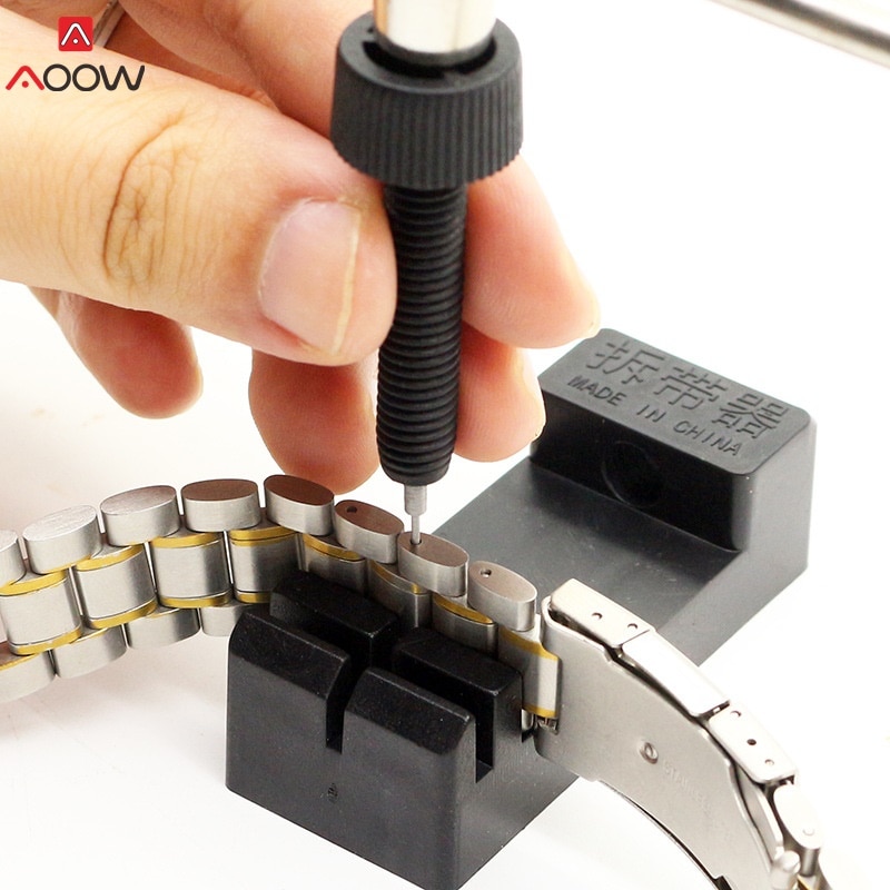 Adjustable Stainless Steel Metal Watch Band Strap Link Pin Remover Repair Tool Dismantling Kit for Watchmakers