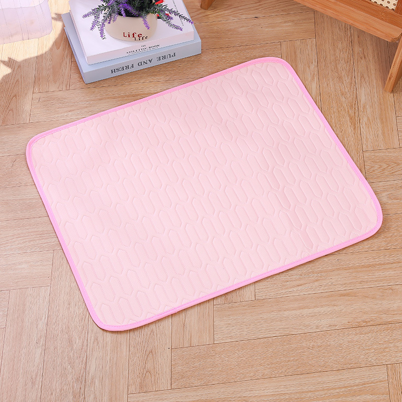 UPGRADED ICE-COOl MODEL Summer Pet Cooling Mat Pad And Sleeping Pad Bed for Small, Medium, and Large Cats & Dogs: S / Pink