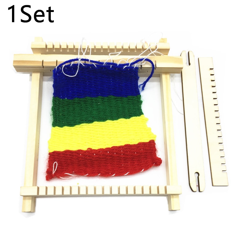 Houten weefgaren, knutselgaren, handwerksjaal, handbreimachine, weefgetouw, naaigereedschap, educatief speelgoed voor kinderen