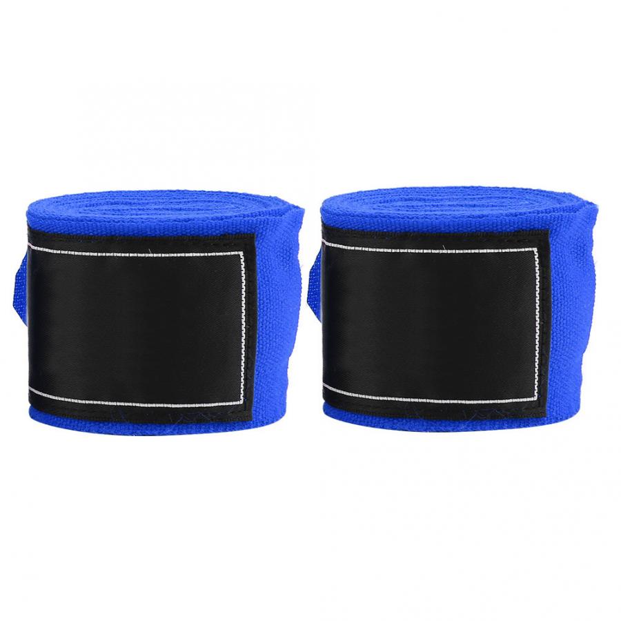 2Pcs 2.5m Elastic Strap Boxing Sanda Muay Thai MMA Taekwondo Bandage Hand Wraps Boxing Hand Wraps Boxing Hand Bandages: Blue