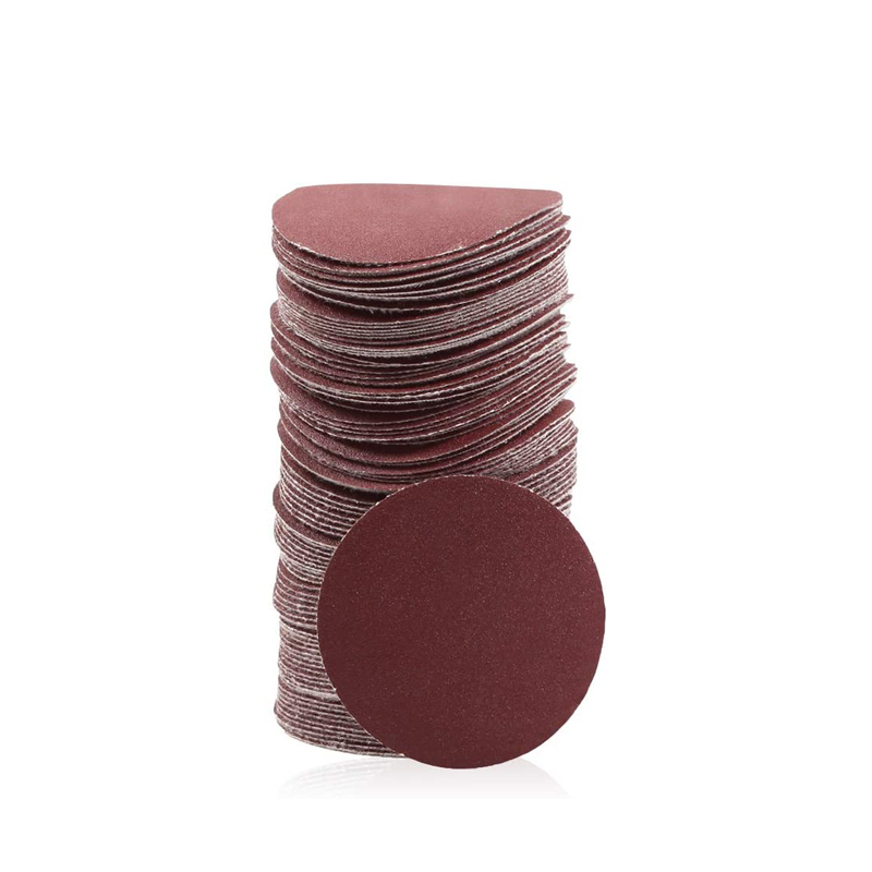 1 Zoll rote Schleifscheiben 25 mm 100 Stück Klett-Schleifpapier, sortiert, Körnung 60–2000 zum Polieren und Schleifen von Metall, Holz, Jade