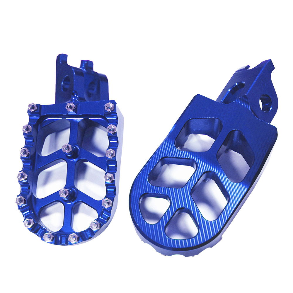 Para Honda CRF450R CRF450X CRF450L CRF450 CRF 450 R L X 450R 450X 450L accesorios de motocicleta reposapiés pedales: Azul