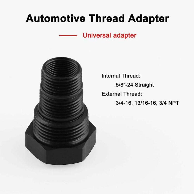 Universal Car Oil Filter Threaded Adapter 1/2-28 5/8-24 to 3/4-16 13/16-16 3/4NPT Aluminum Alloy Automotive Thread Oil Filter Ad