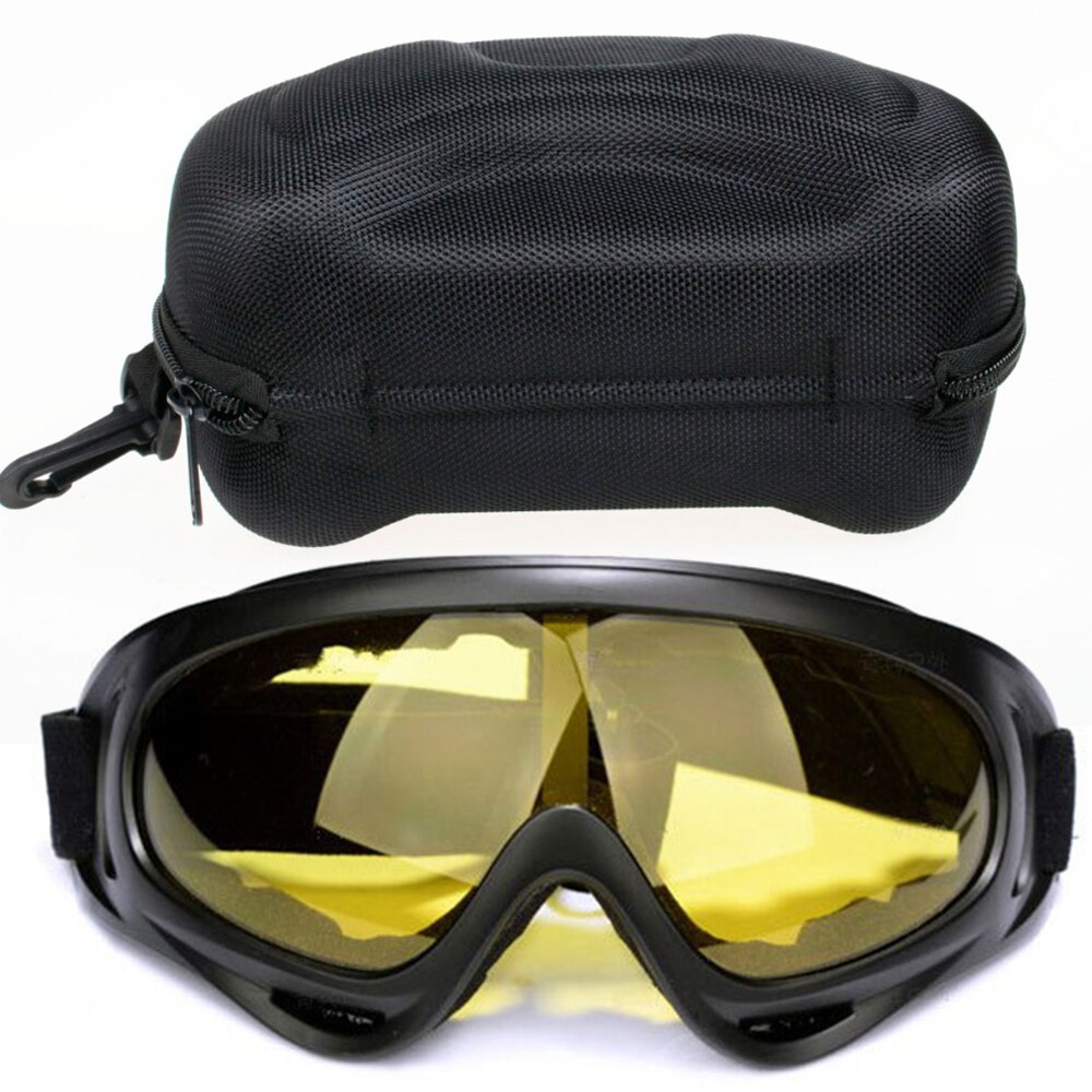 Ski snowboard bril  uv400 bescherming anti-condens wintersportbril motorbril berg skiën mannen vrouwen masker bril: Een gele