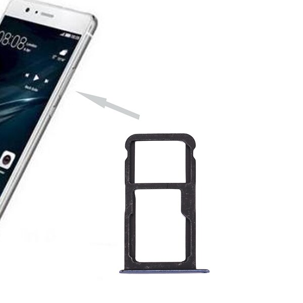 SIM Card Tray &amp; SIM / Micro SD Card Tray for Huawei P10 Lite: Blue