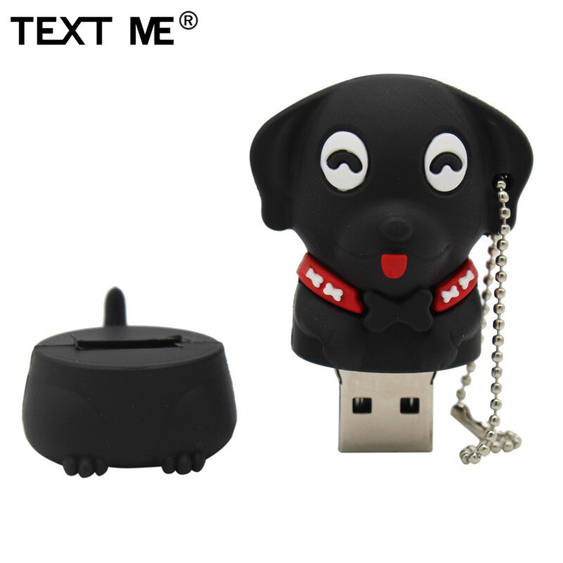 TEXT ME-memoria usb de 64GB con dibujo de Mini perro, Memoria flash usb 2,0 de 4GB, 8GB, 16GB y 32GB para en U