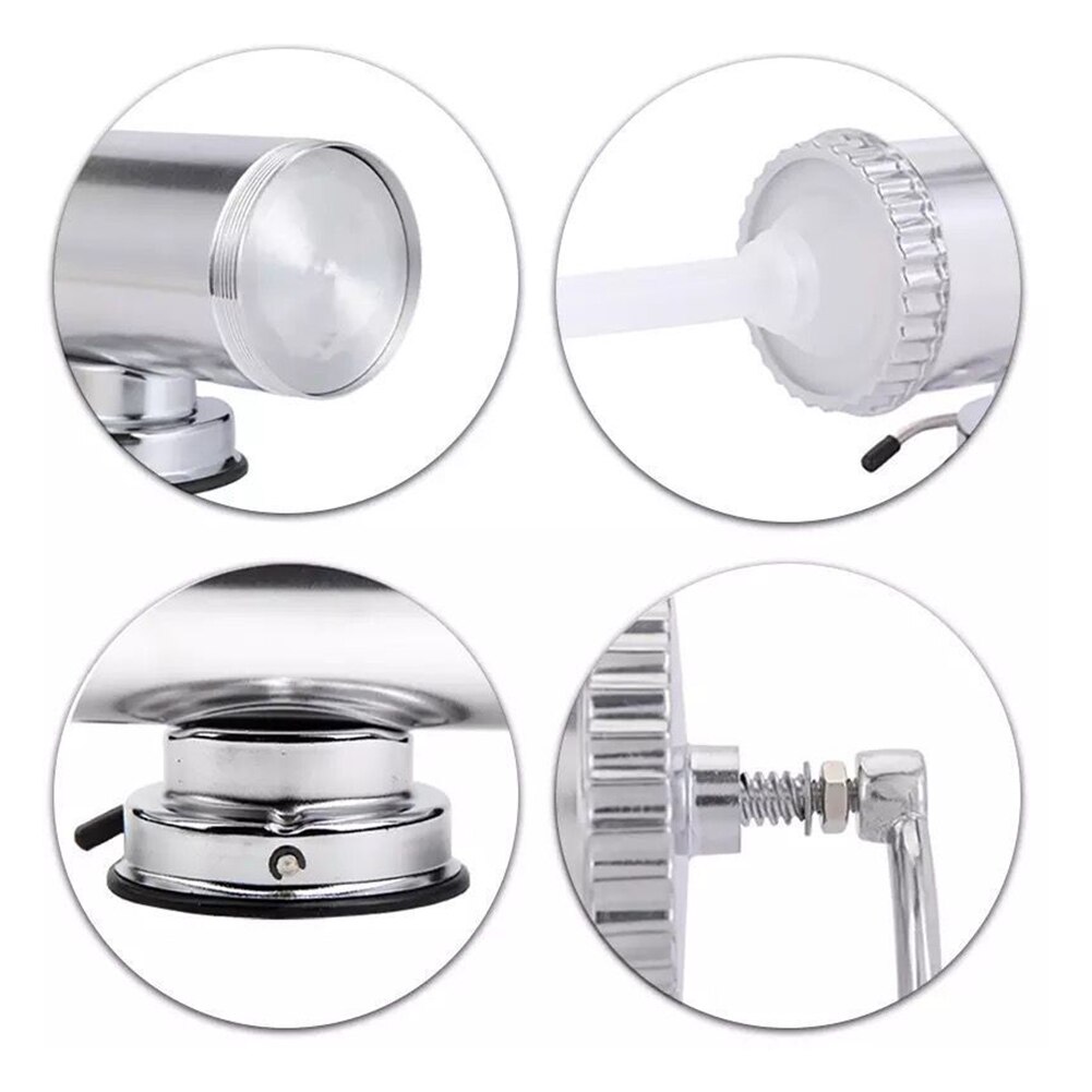 2LBS Sausage Stuffer Manual Maker Filler Meat Grinder Aluminum Alloy With Suction Base Home Nozzle Food Processor Kitchen