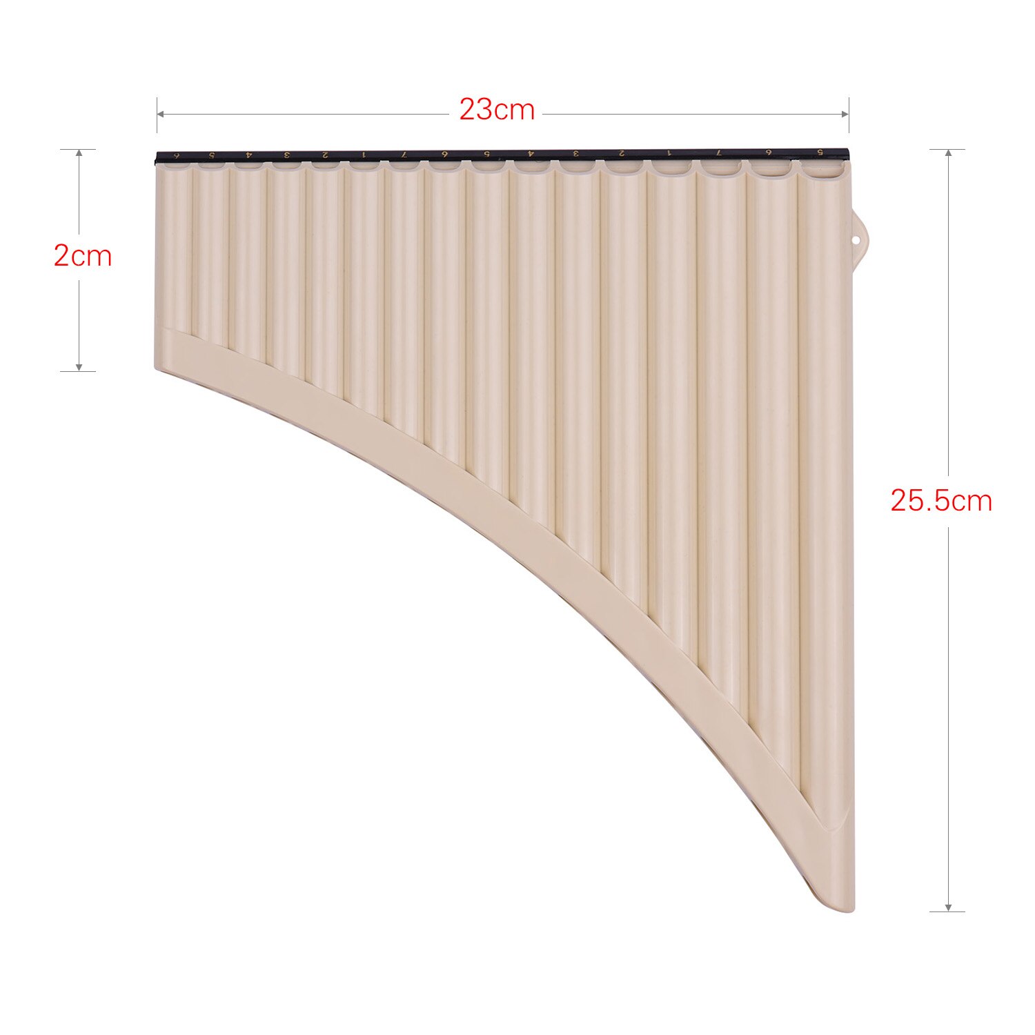 16 rørpande fløjte panpiper c nøgle pan piber til begyndere studerende med mundstykke bæretaske