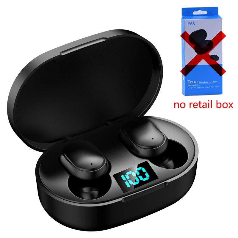 ROCKSTICK E6S Wireless TWS Bluetooth 5.0 Music Game Earphone Mini Earbuds and Charge BOX Sport Headset for xiaomi All Smartphone: H without retail box