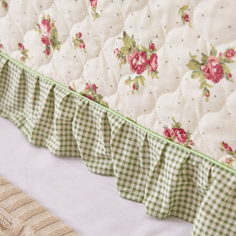 Couvre-tête de lit en coton de Style coréen, housse de protection de tête de lit en dentelle florale, pour chambre à coucher, décor de meubles, 1 pièce