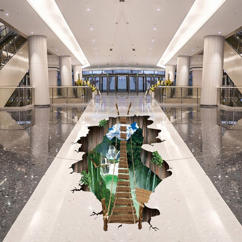 Removable Self-Adhesive Waterproof 3D Wall Decor Decals Floor Stickers For Kids Bedroom Ceiling Living Room Nursery Decor