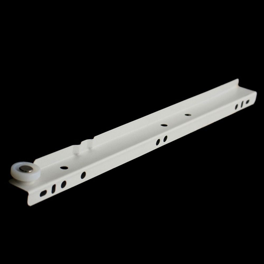 Rieles silenciosos para cajones, pista para deslizadores de mesa de ordenador, armario, teclado, polea de rodillo, 1 par