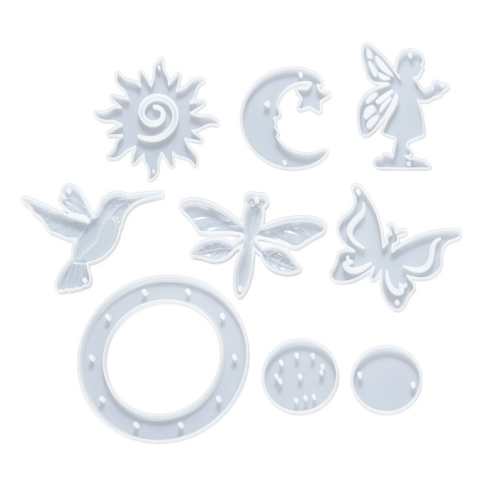 Attrape-rêve en résine époxy, moule en silicone pour miroir, décoration murale, outil fait à la main, bricolage, pour la maison