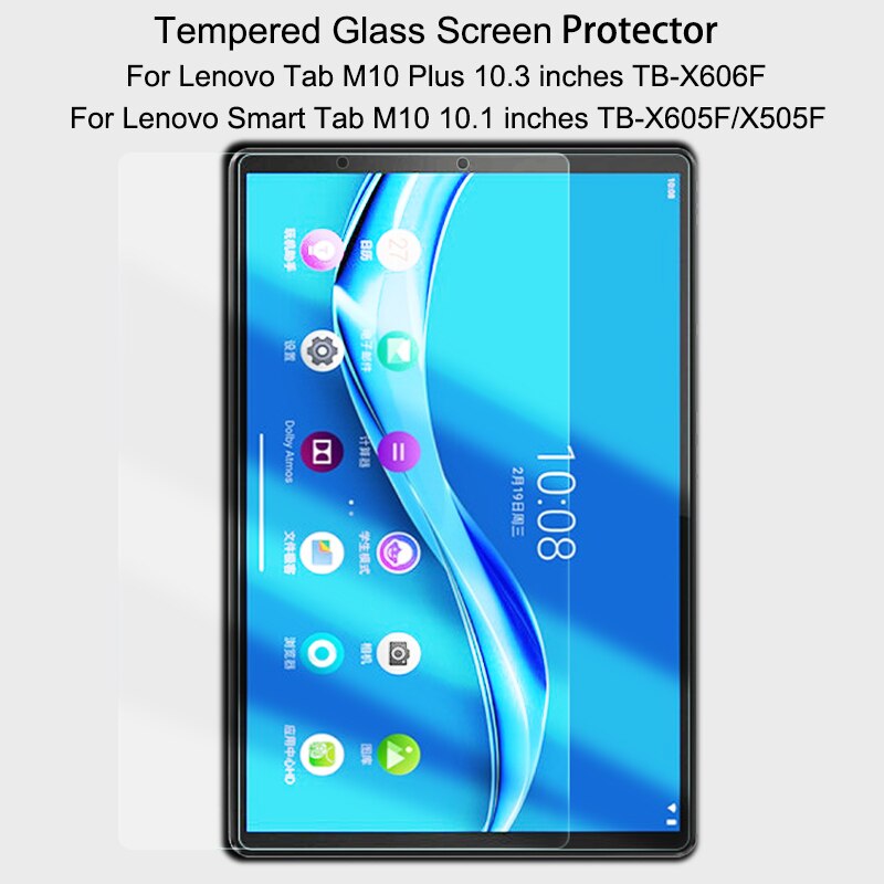2pcs 9H Tempered Glass Screen Protector For Lenovo Tab M10 Plus 10.3 TB-X606 Tablet Protective Film For M10 10.1 TB-X605 2nd Gen