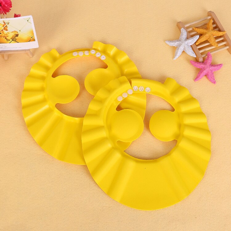 Bath Wash Hair Cap Ear Protection Children Shampoo Cap Shower Caps Baby Shower Shield Hat Safe Soft Hat Adjustable: 1