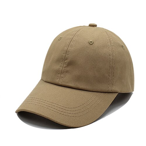 Baseball cap mænd kvinder snapback hætter casquette mærke knoglehatte til mænd kvinder afslappet almindelig almindelig bomuld flad gorras blank hat: Khaki