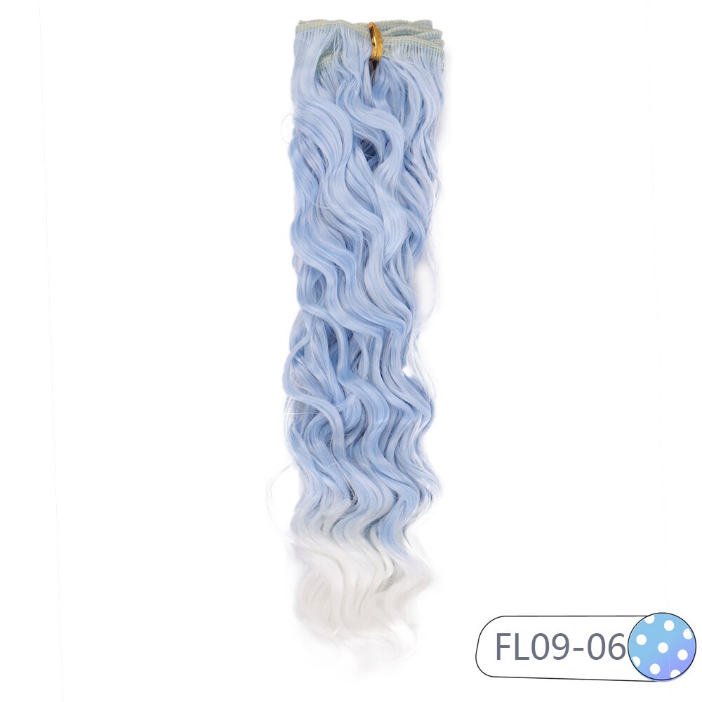 Cataleya Very Beautiful Bjd Doll Curly Wigs DIY High Temperature Fiber 25*100cm Hair 15 Color: FL14-06