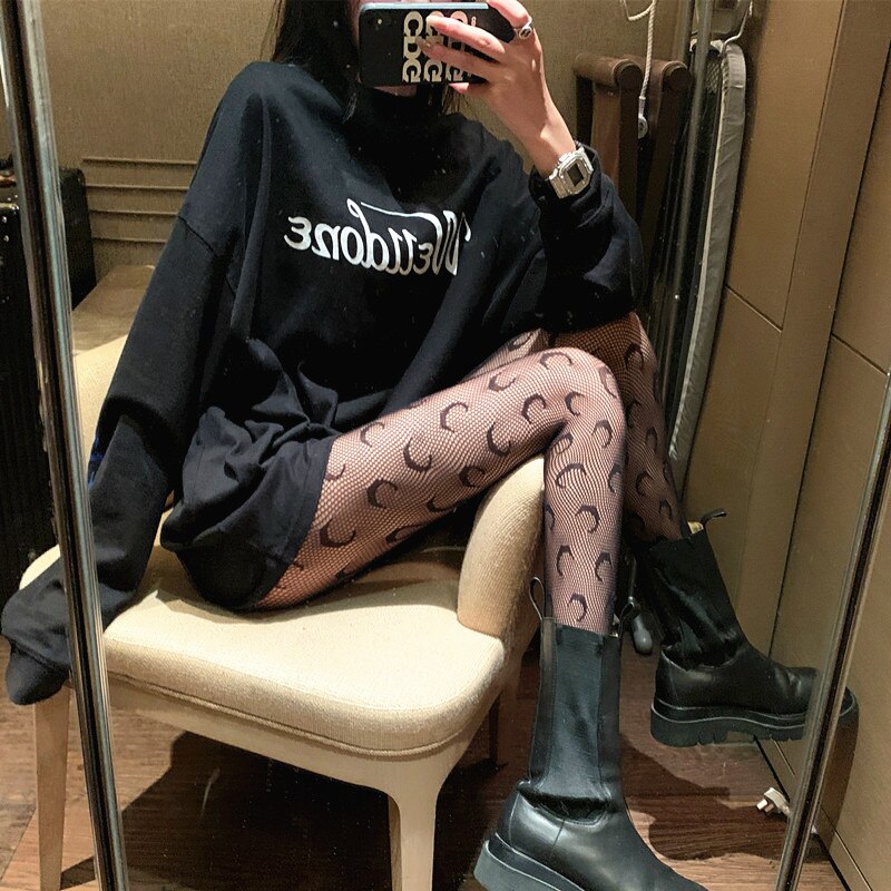 Collant gothique japonais en dentelle, bas en résille, noir, rétro, Rose, fleur, vigne, pantalon, amour, bas G, pour femmes: As Image9