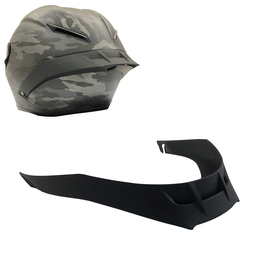 Helm Accessoires Kleurrijke Spoiler Voor Agv Pista Gp R/Gp Rr Volledige Gezicht Motorhelm: matte black