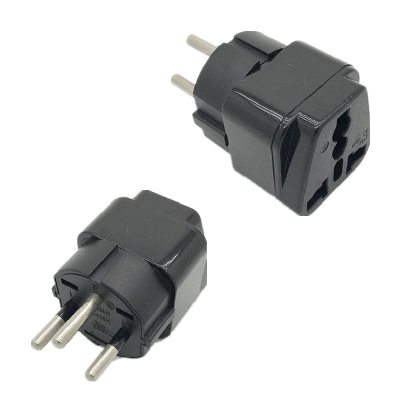 Adaptateur de prise de voyage universel, prise de terre à 3 broches, 10A 250V, 5 x