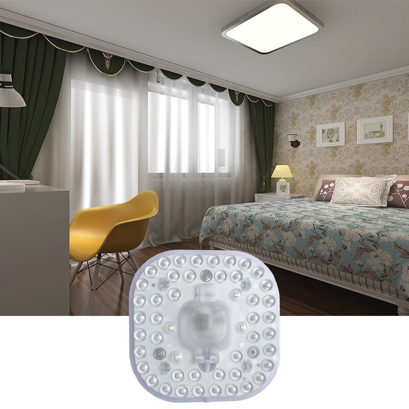 Led modul lys ac /dc 12v 24v 36v 50v 24w energibesparende udskift loftslampe lyskilde bekvem installation