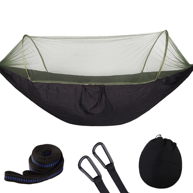 Parachute Doek Automatische Quick-Opening Tent-Type Outdoor Camping Klamboe Hangmat, Lichtgewicht Nylon Parachute Hangmat: G