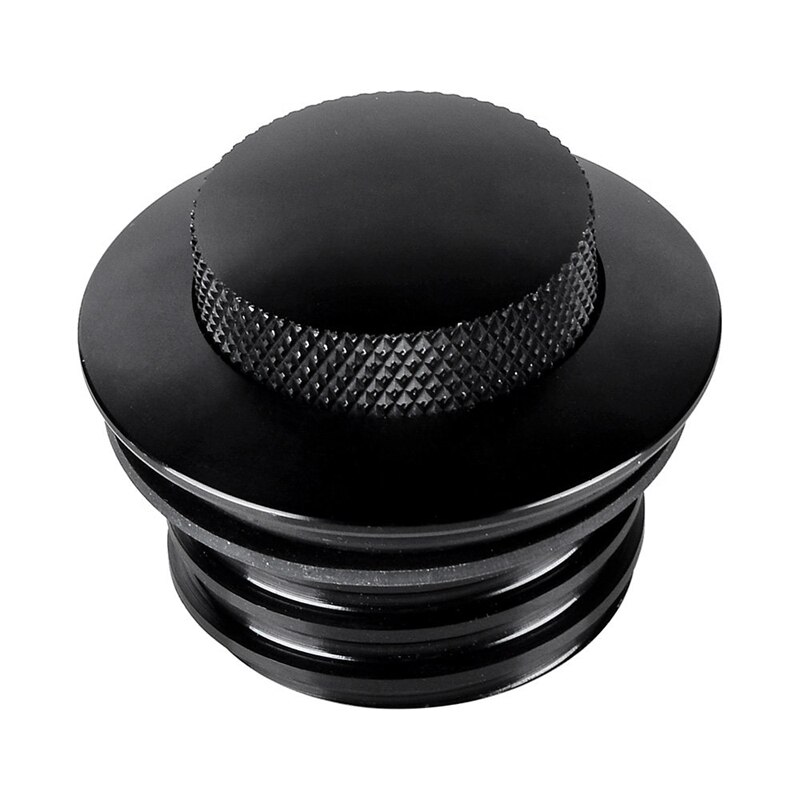 Flush -Up Reservoir Gas Cap Vented Fuel Tank Screw For -Davidson: Black