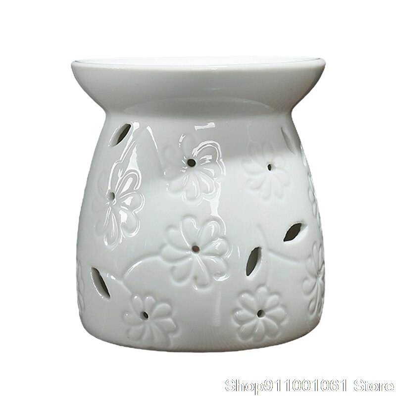 Ceramic Essential Aromatherapy Oil Burner Lamps Aroma Diffuser Home Living Room Candle Holder Oil Incense Burner