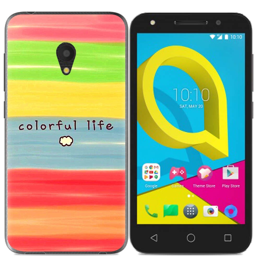 Phone Case For Alcatel U5 3G / Alcatel U5 Plus Cute Cartoon Painted TPU Soft Case Silicone Cover