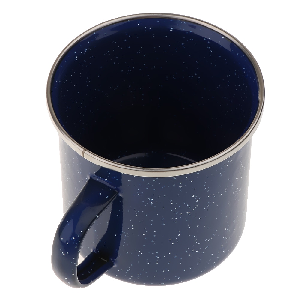 Camping 8 cm emaljmugg kopp emaljgods te kaffemugg retro vintage picknick