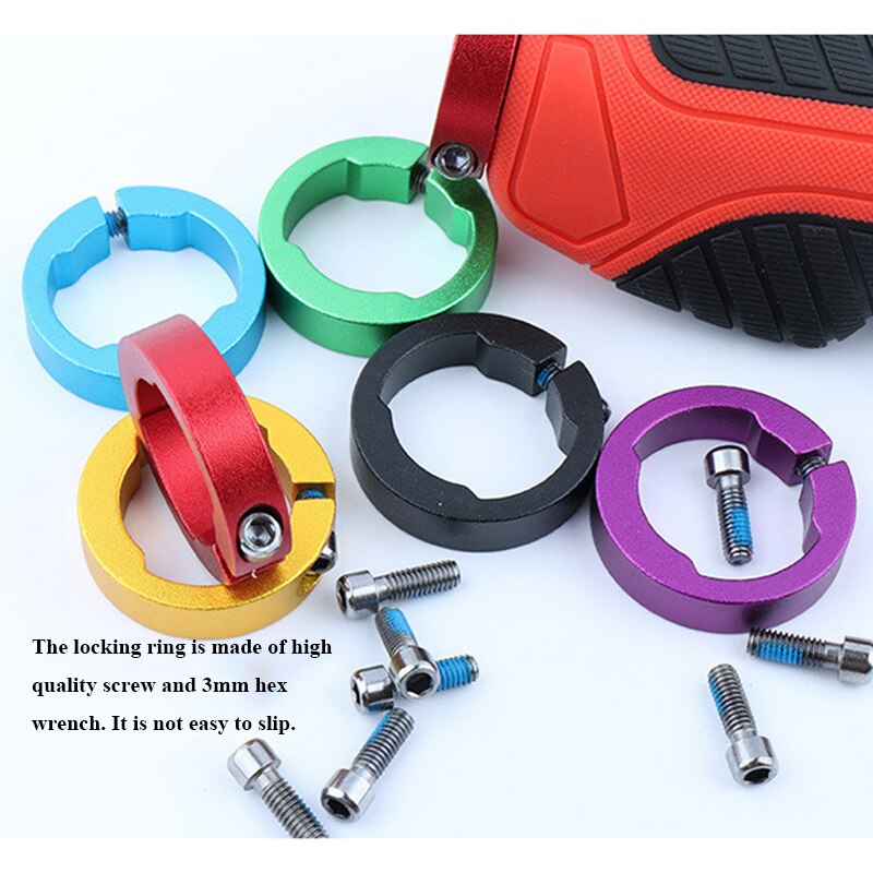 2 stücke Fahrrad Griffe Ring 8/12mm Aluminium Legierung Ende Schloss Ringe MTB Mountain Road Bike Lenker Fahrrad teile radfahren Zubehör