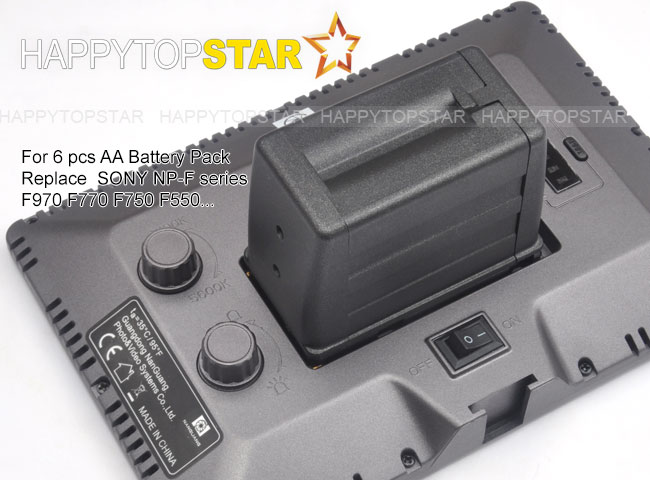 Aa LR06 LR6 5 # Batterij Box Adapter Adapter Power 7.2V Voor CN-216 YN-160 Pad 22 Led Video Led vervangen Sony Np F550 F970 F750 F570