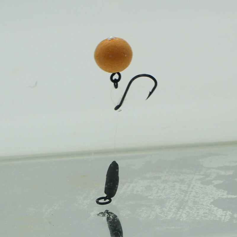 1 pakke karper fiskeriudstyr med filament 18lb fiskesnøre / boilies skrue lille rig / fiskekrog 6/8/10 pop up chod rigs